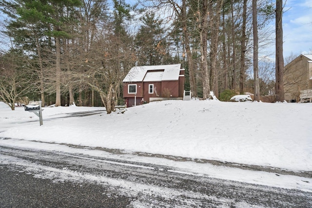 view of snowy yard