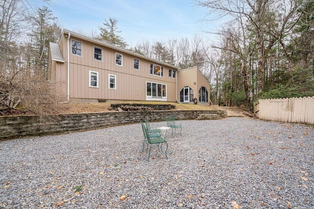 back of property featuring a patio