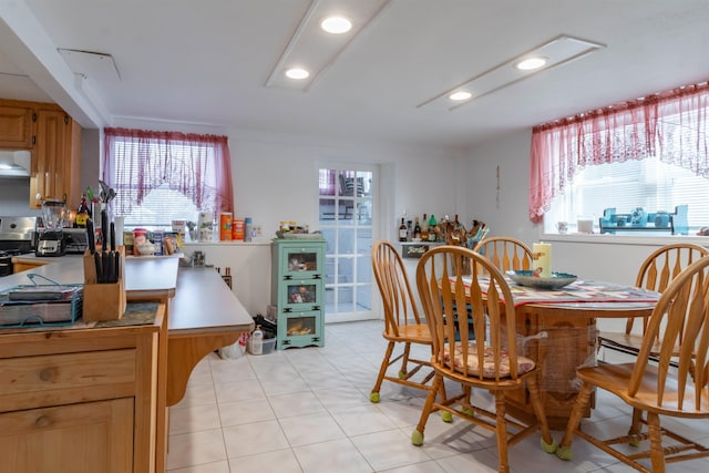 view of dining room