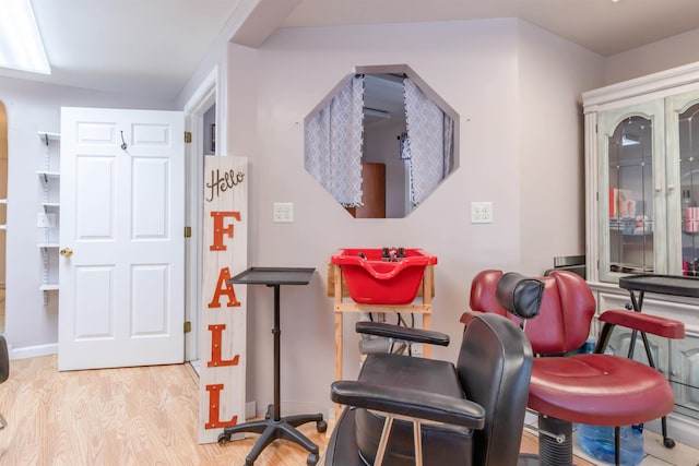 interior space featuring light hardwood / wood-style floors