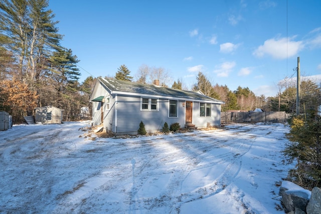 view of ranch-style home