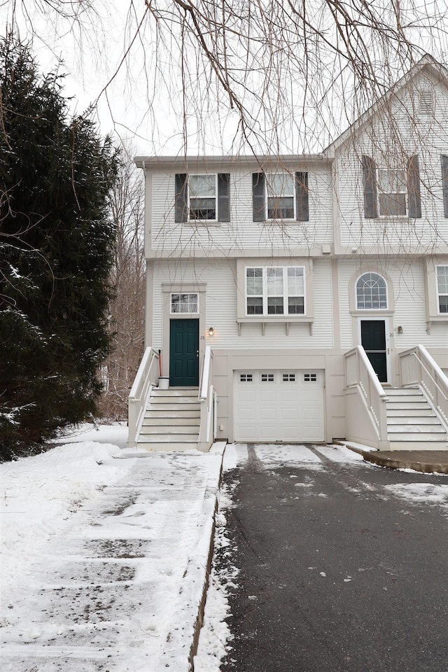 view of front of home featuring a garage