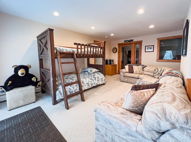 bedroom featuring carpet floors