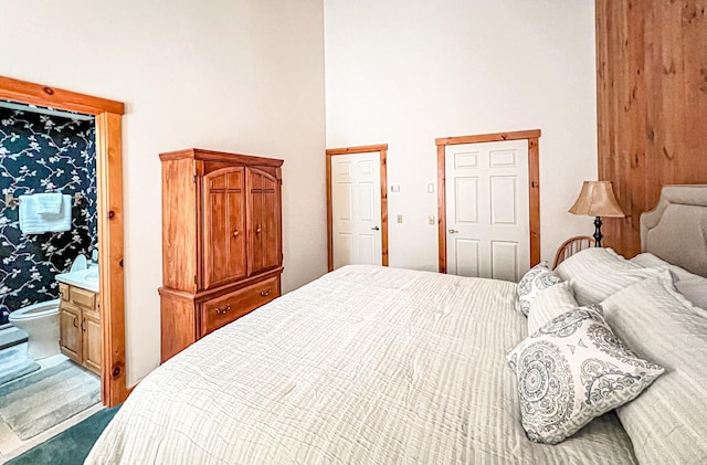 bedroom featuring carpet flooring