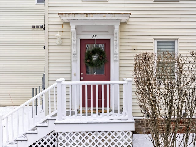 view of entrance to property