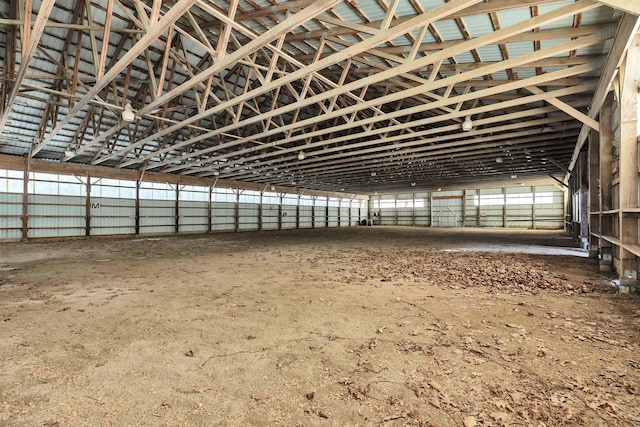 view of horse barn