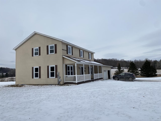 exterior space featuring a porch