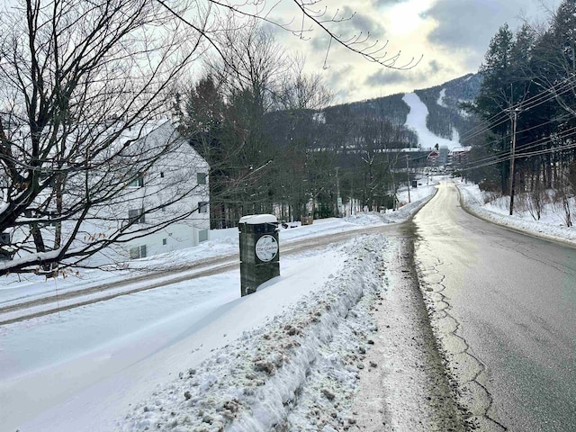 view of road featuring a mountain view