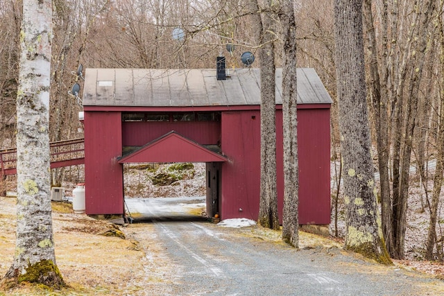 view of outdoor structure with central AC unit