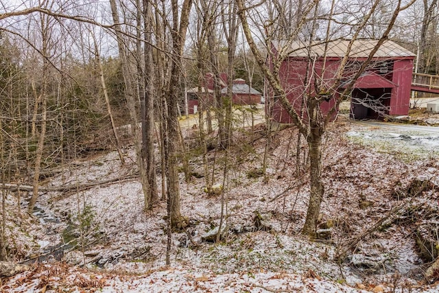 view of snowy landscape