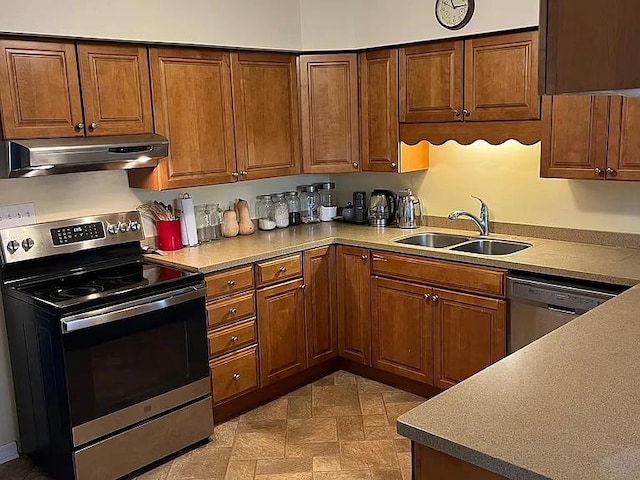 kitchen featuring sink and stainless steel appliances