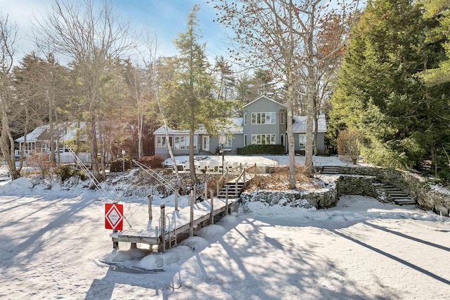 view of snowy yard