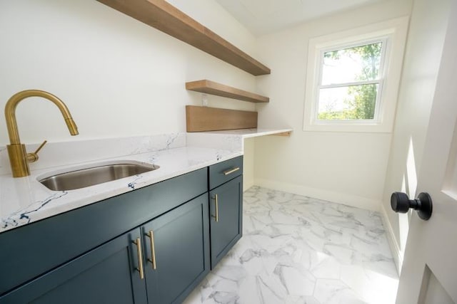 laundry room featuring sink