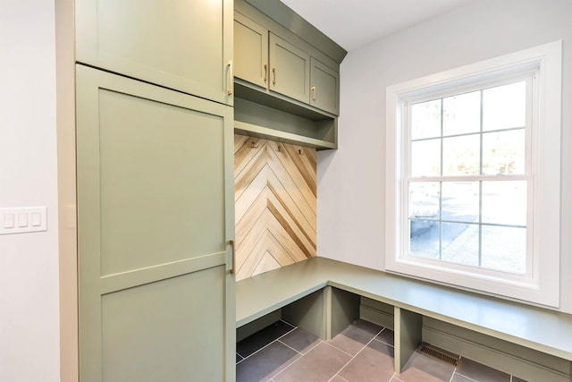 mudroom featuring tile patterned flooring