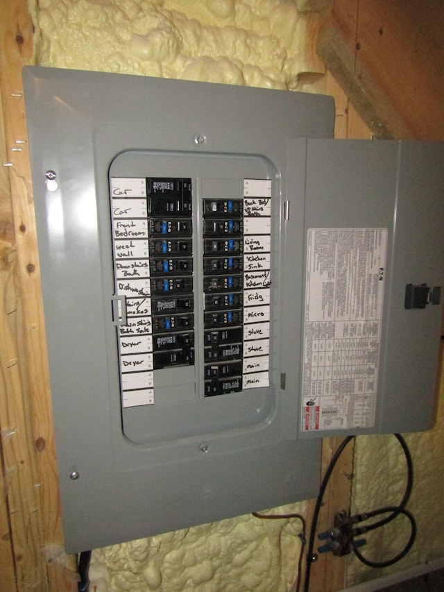 utility room with electric panel