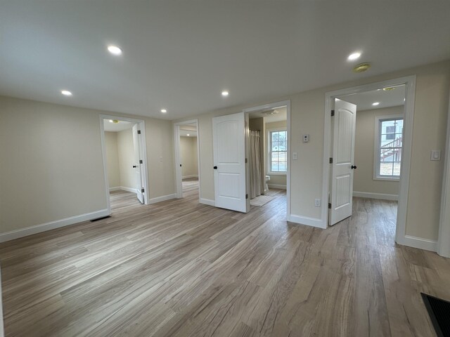 interior space featuring light hardwood / wood-style flooring