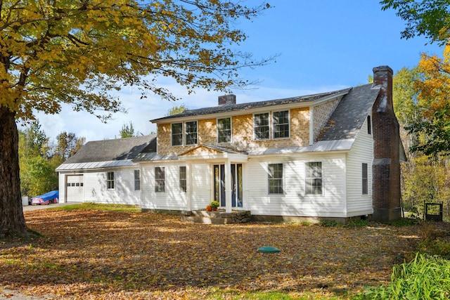 colonial-style house with a garage