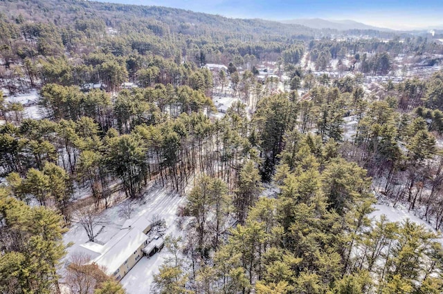 aerial view featuring a mountain view