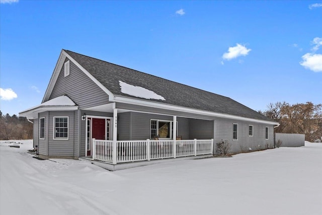 exterior space featuring covered porch