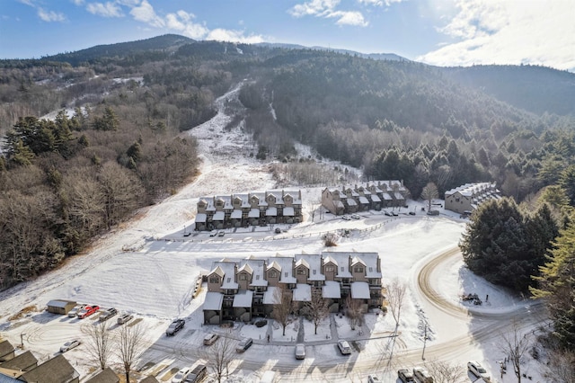 bird's eye view featuring a mountain view