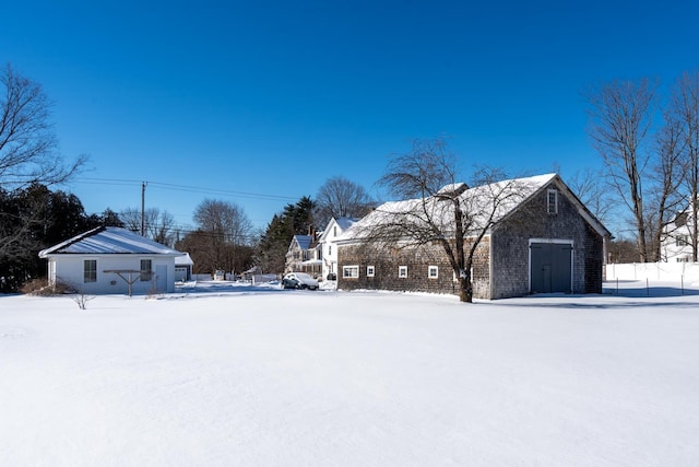 view of snowy yard