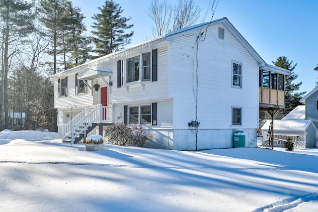 view of bi-level home