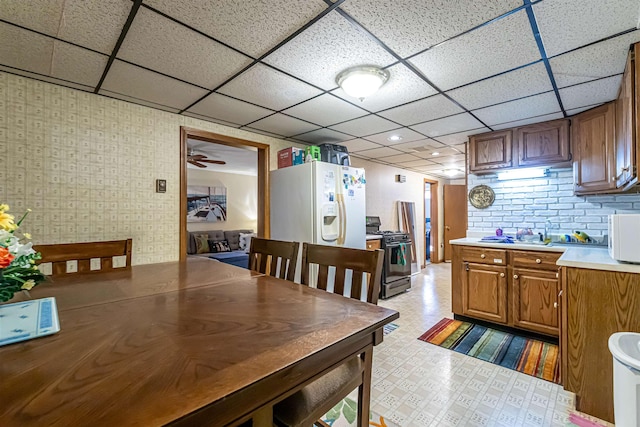 view of dining space