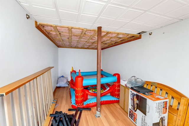 playroom featuring hardwood / wood-style floors