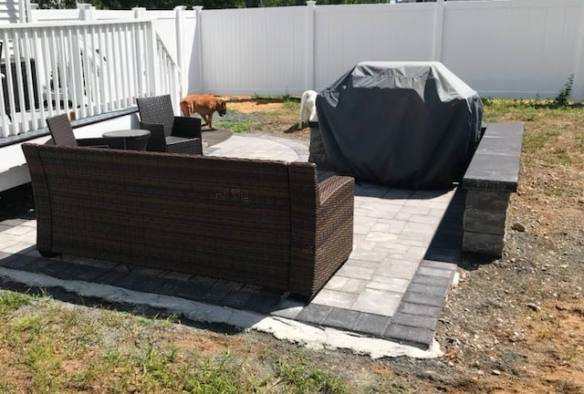 view of patio / terrace with grilling area