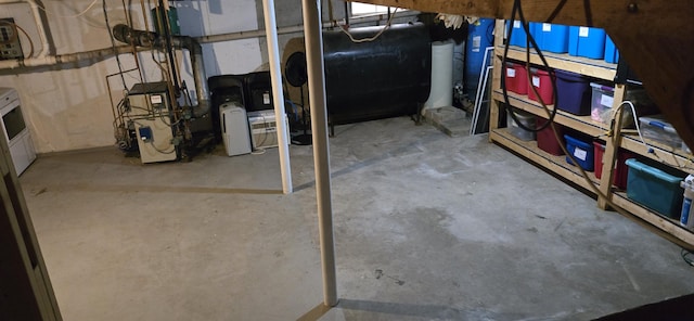 view of basement