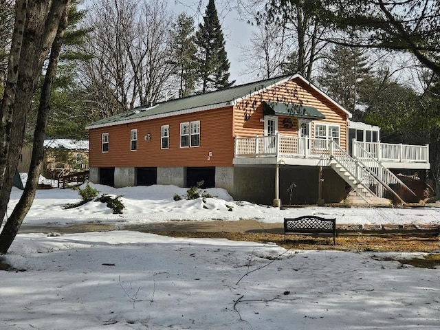 exterior space with a deck