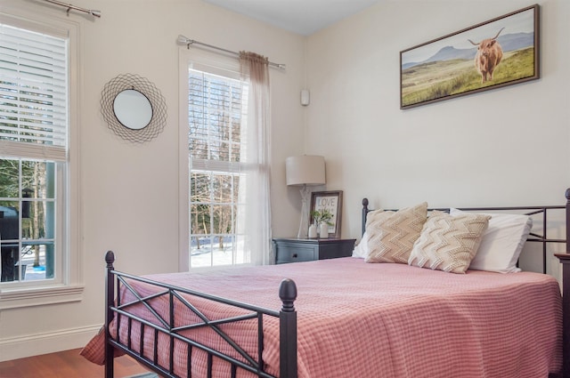 bedroom featuring hardwood / wood-style floors