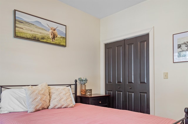 bedroom featuring a closet