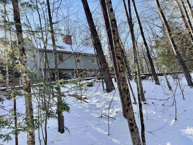 view of snowy yard