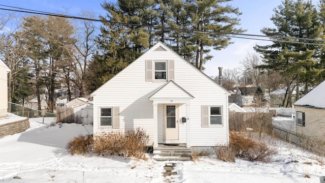 view of bungalow-style house