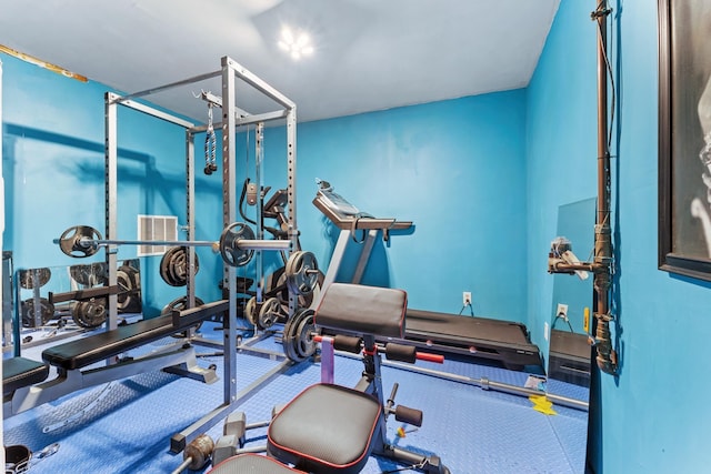 view of workout room