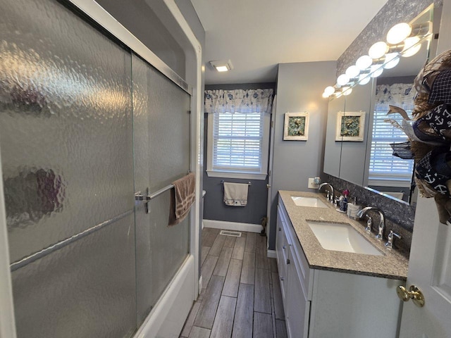 bathroom with vanity