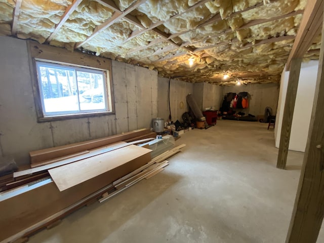 view of basement