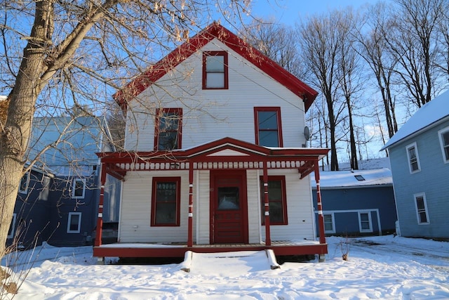 view of front facade with a porch