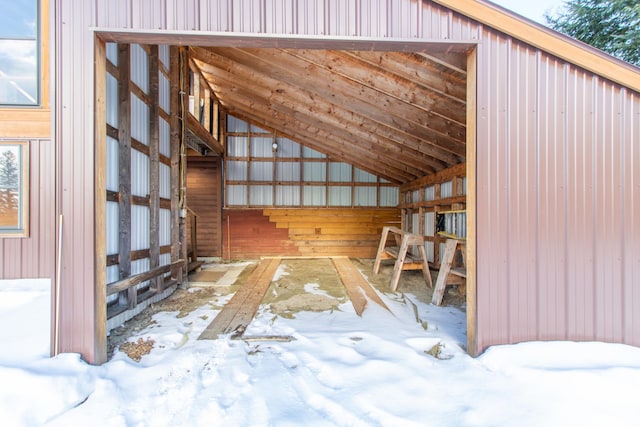 view of attic