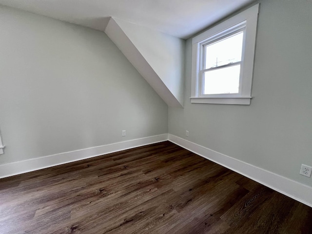 bonus room featuring dark wood-type flooring