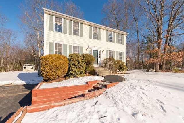 view of colonial-style house