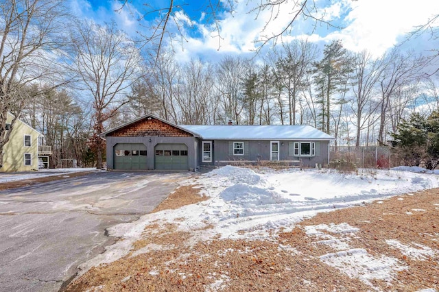 view of front of house featuring a garage