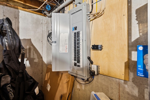 utility room featuring electric panel