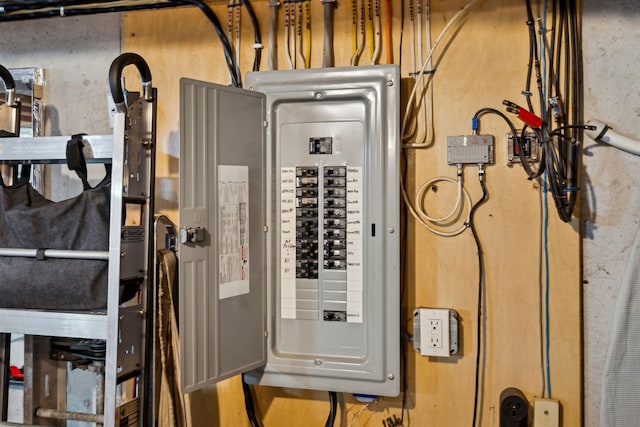 utility room featuring electric panel