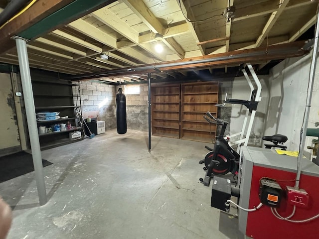 view of basement