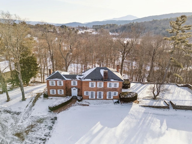 exterior space with a mountain view