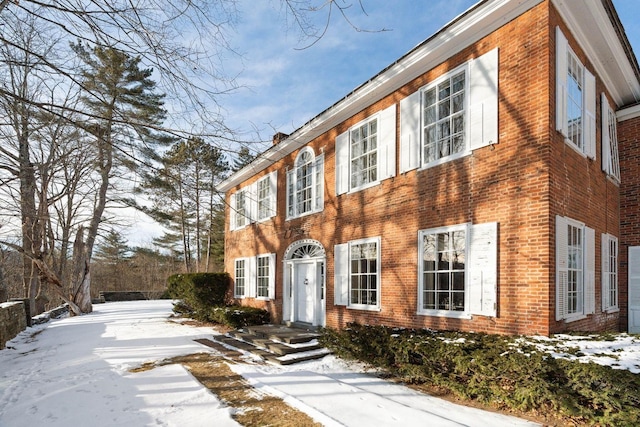 view of colonial home