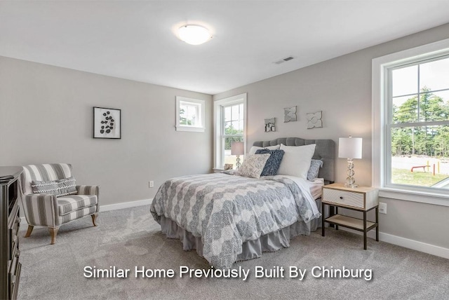 bedroom featuring carpet flooring