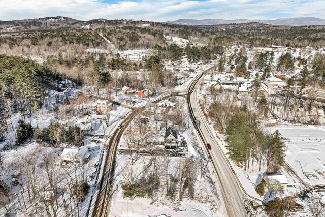 95 Plymouth St, Meredith, NH 03253 - snowy aerial view with a mountain view